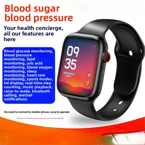 Smart watch for monitoring blood sugar, uric acid, blood pressure, heart rate, and sleep, suitable for the elderly