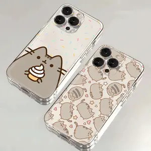 Pusheen Cat Phone Case For iPhone 17 Promax 16 15 14 13 12 11 Plus Pro Max 17Air and Samsung S26 S25 S24 S23 S22 S21 FE Plus Ultra - Anti Drop Full Perfect Aesthetic Printed Soft TPU Case
