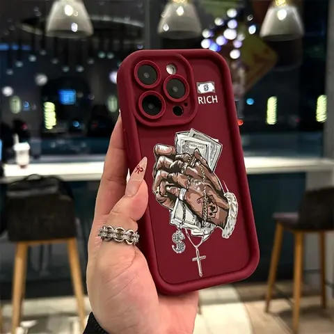 All-In-1 Shockproof Protection Smartphone Casing - Dollar Print Cover, Fits iPhone 17 Pro Max Plus Air, 16 Max, 15 Pro, 14 Plus, 13, 12, 11, XS Mobile Device Accessories