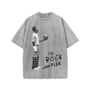Short Sleeve Rock Plan Print Tee Shirt For Summer, Casual Tees For Men