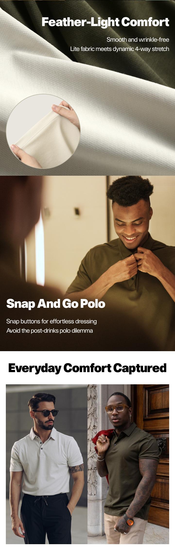 TexTale Men's Anti-Odor Polo - Perfect for Business Trips, Everyday Wear, and Light Sports, Durable Japanese Fabric Sweat-Wicking Energy High-quality Performance Lightweight Tee Menswear Top TexTale Men's Anti-Odor Polo - Perfect for Business Trips, Everyday Wear, and Light Sports, Durable Japanese Fabric Sweat-Wicking Energy High-quality Performance Lightweight Tee Menswear Top