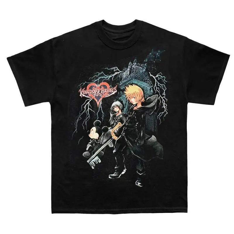 Kingdom Hearts Graphic Tee - Keyblade Warrior Shirt, Vintage Gaming Aesthetic Tee, TikTok Viral Streetwear