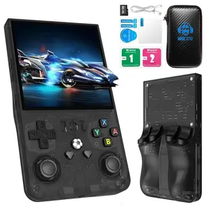 R36max Retro Video Game Console, Portable Handheld Gaming Machine, 128GB Memory, Linux System, 3.5 Inch IPS Screen, 4000mah Battery
