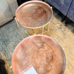 Pink tray table
