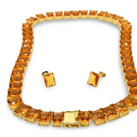 Amber Night Set  - High-Quality Craftsmanship, Beautiful Amber Color, Perfect for Elegant Outfits