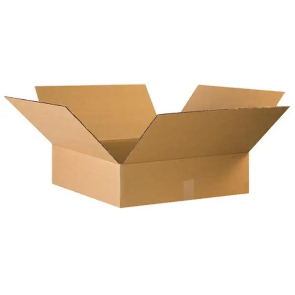 Box Partners 22226 Flat Pack Corrugated Boxes - 22 in x 22 in x 6 in, 15 Count, Office Stationery Shipping Supplies for Mirrors, Books, Shipping Picture Frames