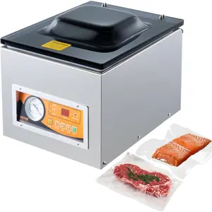 Spring new arrivals Chamber Vacuum Sealer, 260W Sealing Power, Vacuum Packing Machine for Wet Foods, Meats, Marinades and More, Compact Size with 10.2 in Sealing Length, Applied in Home Kitchen