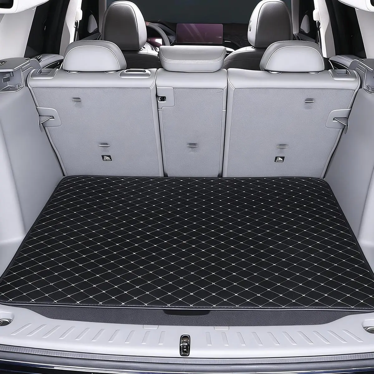 Car Trunk Mat for Rear Cargo Liner Trunk Protection Mat Reduce Odor Stylish Trunk Mat Fit Liner Car Trunk Protector Mat Perfectly Practical Car Interior Accessory