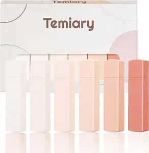 6Pcs Mini White Correction Tapes, Quick Dry Smooth Pull Out for Writing, Aesthetic Cute Correction Tape Set Easy to Use for Students School Office Supplies (Pink) Temiary