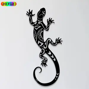 1pc Gecko Metal Wall Art,Exotic Gecko Statue Mural, Ideal Gift for New Year,Easter,Animal Decor Enthusiasts,Rust-Resistant Metal Wall Decor Wall Sculptures,Perfect for Living Room Walls & Garden Fence Gecko Enthusiasts