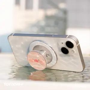 LuLu The Piggy Tennis Series Magnetic Phone Grip - Compact & Secure Cellphone Stand for Smartphones - Adorable Design - Lightweight Portable - TOYZERO+ Brand