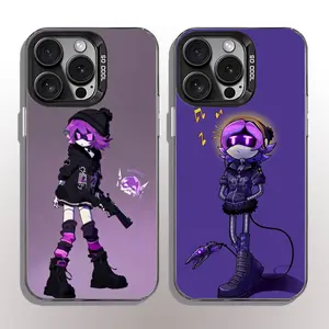 Murder Drones UZI Cool Phone Cases For iPhone 17 Promax 16 15 14 13 12 11 Pro Max Plus Air Black Anti Slip Anti Fingerprint Plating Shockproof Cover Protection Best Gift of Birthday Christmas Halloween