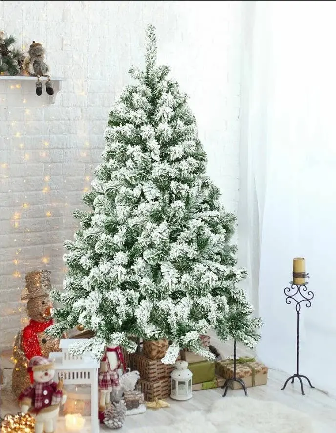 Perfect Holiday Snow Flocked Christmas Tree Winter Holiday Décor 4FT
