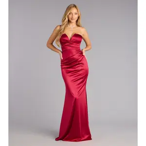 Sherry Satin Mermaid Formal Dress
