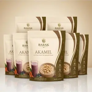 Akamil Natural High Protein Dry Multi-Grain Powder - Oatmeal Pantry Breakfast, Ideal for Smoothies, Milk Porridge Cereal