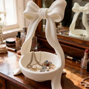 Elegant Butterfly Knot Storage Tray, Trendy Ring Key Holder, Home Decor Jewelry Box Display, 3D Printed Accessories Organizer