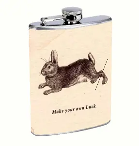 Bunny Luck 8oz Stainless Steel Flask