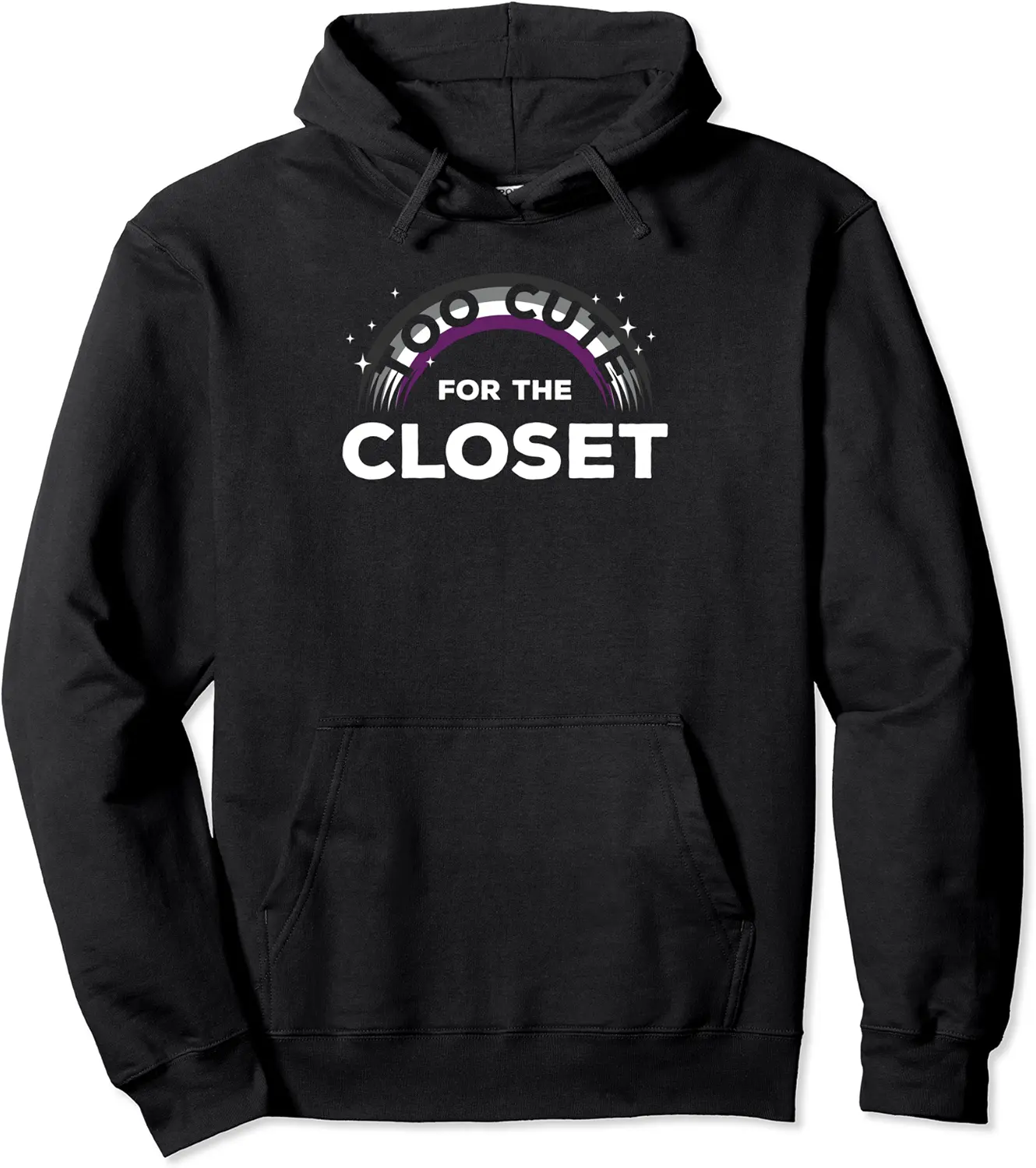 Asexual Rainbow Pride Flag Pro LGBTQ Ally Equality Awareness Pullover Hoodie - Griseldatu Shop 81B07X9W8B2C