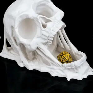 Screaming Skull Dice Tower, Tabletop Accessory for Role-Playing Games (RPGs) and Board Game Play