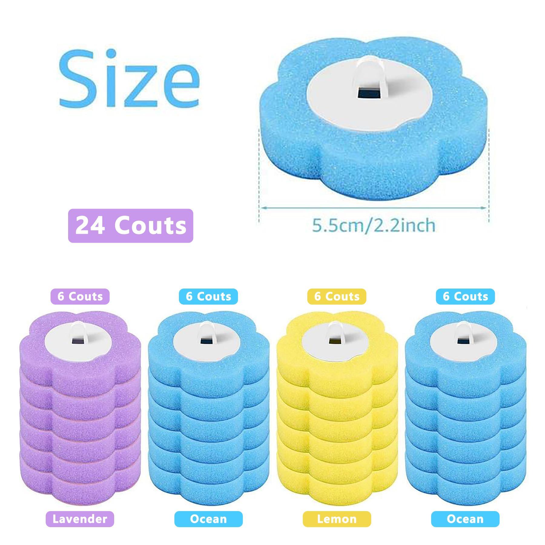 Snofrid Disposable Toilet Brush, Toilet Bowl Wand Holder Set with 24PCS Cleaner Refills, Bathroom Cleaning System for Sink Bathtub Drain Wash Basin UrinalWall-Mount Scrubbing Toilet Brush Bathroom Cleaning Kit