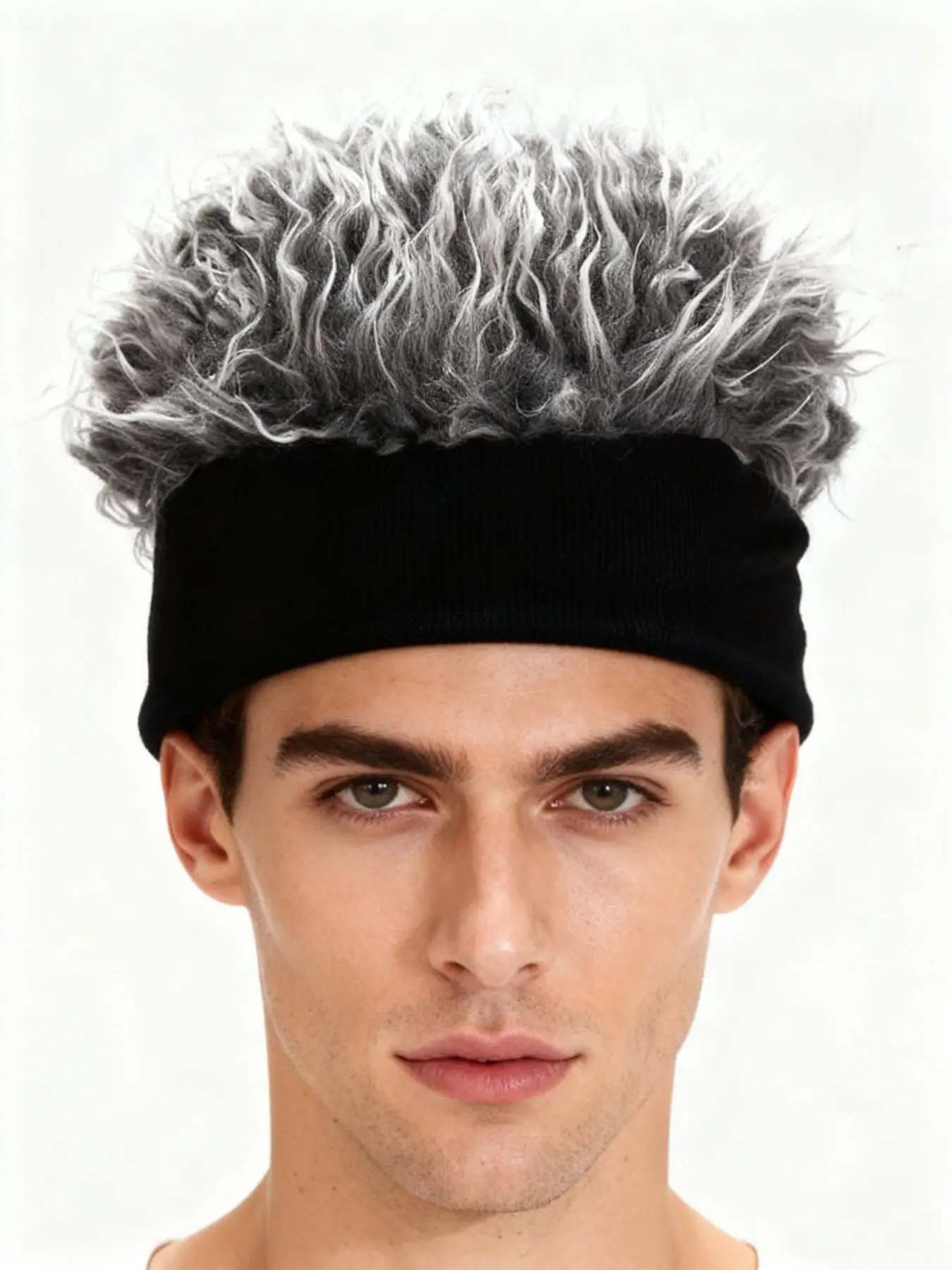 1Pc Men's Fashionable Versatile Realistic Hair Hat, Trendy Fake Hair Cap, Stylish and Comfortable, Perfect for Daily Wear, Lion Mane Caps, Casual Trendy Hat, Fashionable Hats