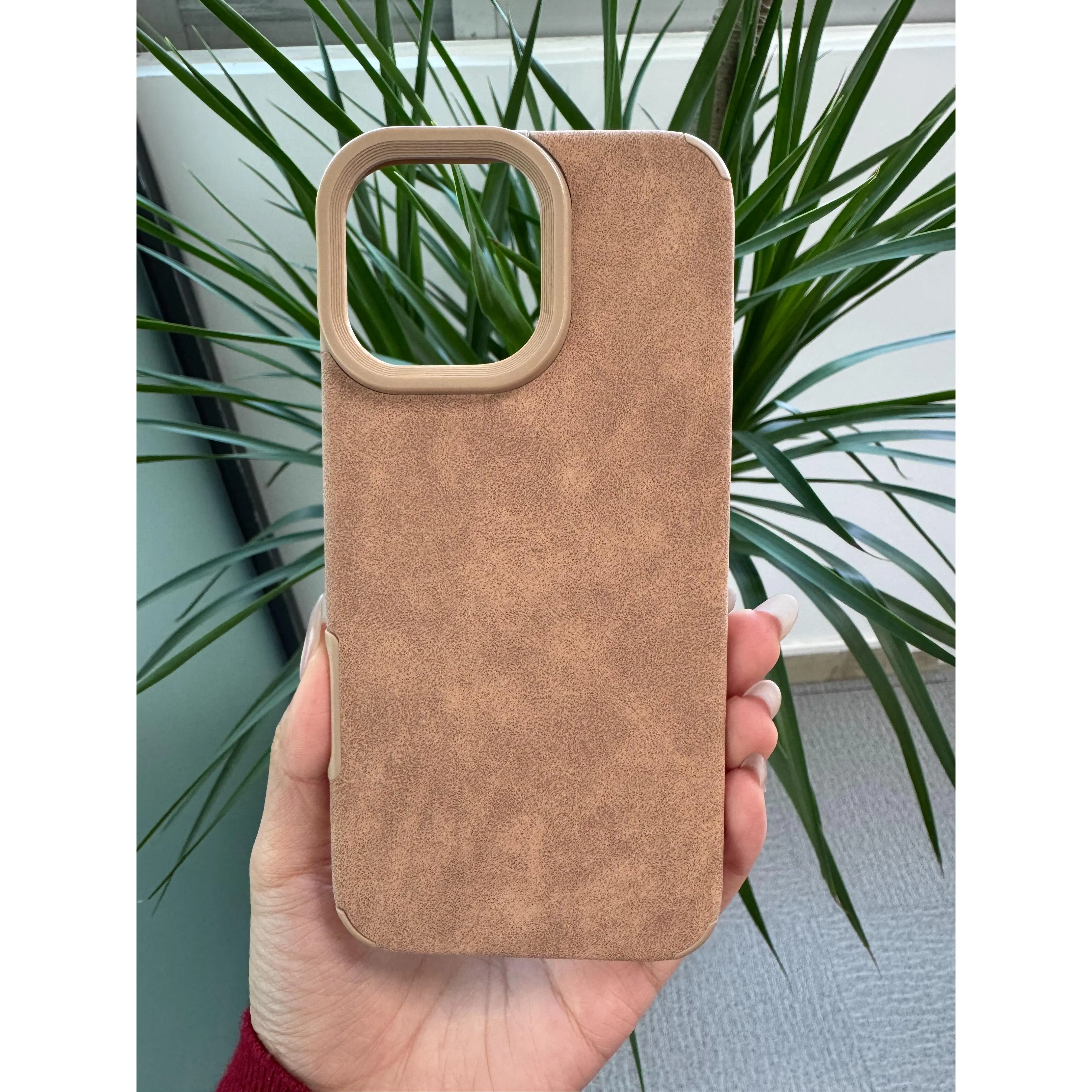 iPhone 16/16pro Magnetic Phone Case - Shockproof, Drop Resistant, TPU Solid Color Leather, Lens Protection, Compatible with MagSafe