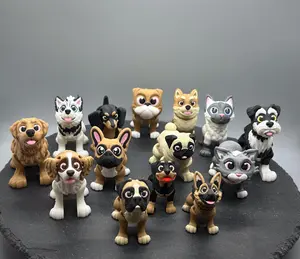 3D Printed Dog and Cat Breed Fidgets - Fun Gift Idea, Cute Decoration, Perfect for Stress Relief and Fun, Pug, Boxer, Husky, Rottweiler, German Sheppard, Shibba Innu, Articulated Dog Breeds Collection