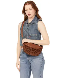 Shyanne Women's Women'S Western Heritage Woven Leather Sling Bag - Sasp24hb3-Bn