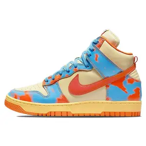 Nike Dunk High 1985 SP Orange Acid Wash High-Top Skate Shoes Unisex Blue and Orange Acid Wash