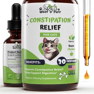 Cat Constipation Relief Supplement - Woof 'n' Purr - 30 Servings