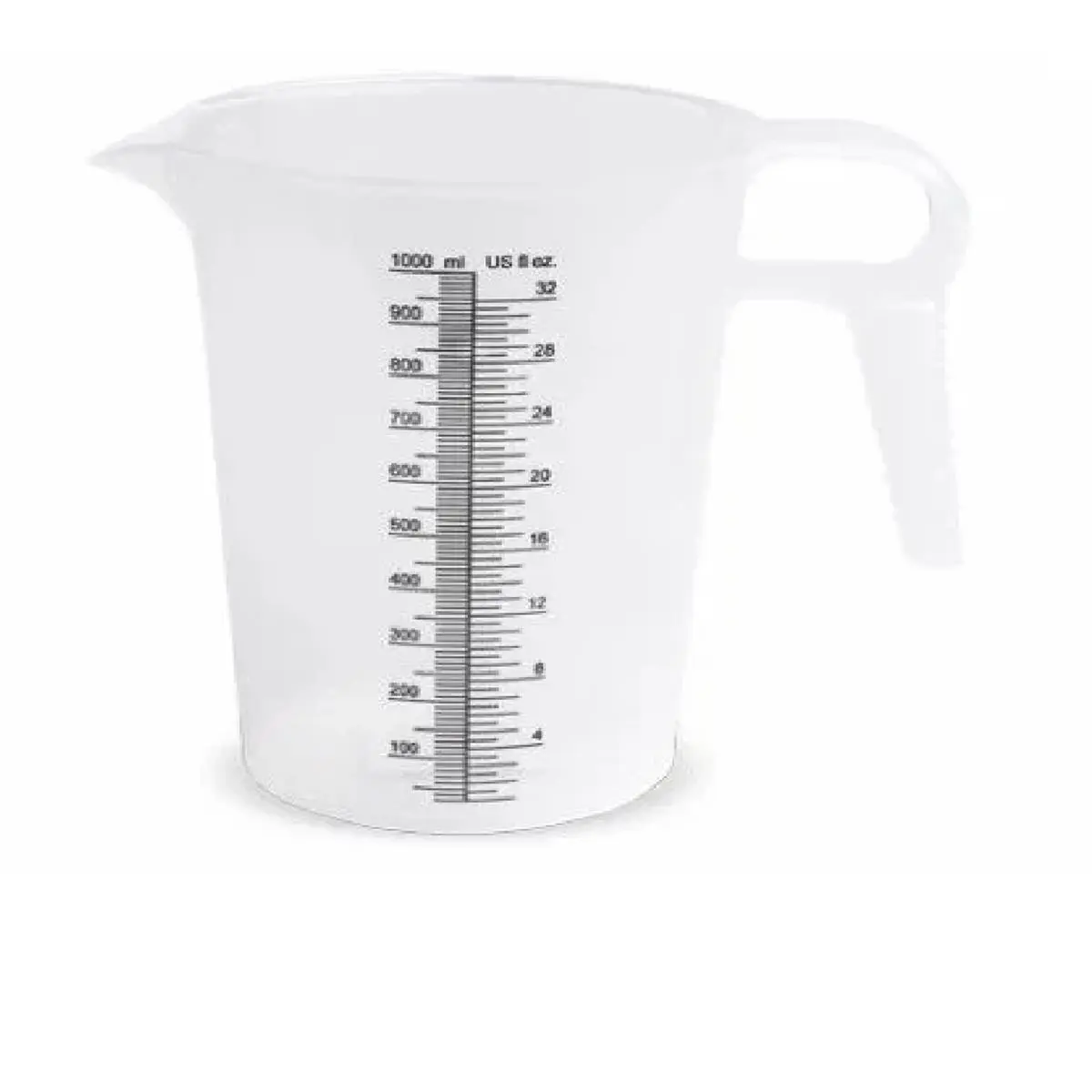 212 MAIN 32 oz Food Grade Plastic Pitcher - Kitchen Measuring Utensil, Measuring Tools with Excellent Pouring Control, Easy-Read Raised Graduations, Embossed Lines, High Chemical Resistance, Measure, Polypropylene