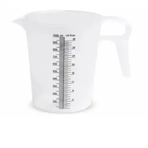 212 MAIN 32 fl oz Food Grade Polypropylene Kitchen Measuring Utensil - Measure Tool with Easy-Read Marks, Embossed Lines, and High Chemical Resistance, High Chemical Res.