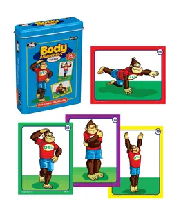 Body Awareness Fun Deck – 56 Occupational Therapy Cards for Kids, Body Scheme & Spatial Awareness Activities, Visual Perceptual Skills, Motor Planning & Imitation Exercises, 5 Levels Color-Coded, OT/PT Tool with Storage Tin