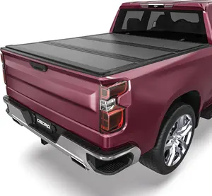 Low-Profile Hard Tri-Fold Tonneau Cover Compatible with Chevy Silverado/GMC Sierra 1500 New Body Style 2019-2026 6.6ft Bed w/o Multi-Flex Tailgate
