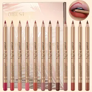 Long Lasting Lip Liner Set, 12pcs/set Easy Coloring Lipstick & One Step Lips Makeup Kits, Lipstick Pencil for All Occasions Make Up, Lipliner, Cosmetic