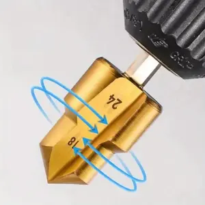 Pipe Reaming Drill Bit, Pipe Reaming Drill Bit, PVC Pipe Reamer, Conduit Reamer, Reamer Drill Bit, Hexagon Shank Tube Expander for Power Tools