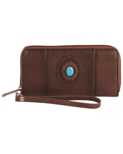 Justin Women's Faux Turquoise Concho Wristlet Wallet - 2520852151