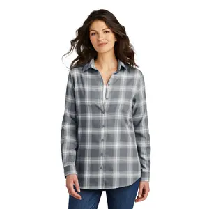Port Authority Ladies Plaid Flannel Tunic . LW668