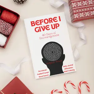 Before I Give Up -15,000 Helped. Stop Anxiety, Self-Doubt, Negativity for Good. For Women and Men. Devotional Journal