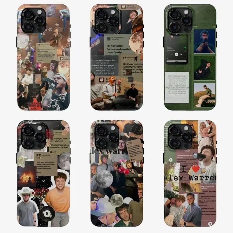 Alex Warren Cheaper Than Therapy Tour TPU Smartphone Casing - Glam Flexible Shell, Hyperrealism Cover, Camera Protection, Accessory for iPhone X,12,13,14,15,16,17 Air,Plus,Pro Max (Incl. iPhone 15 Plus)