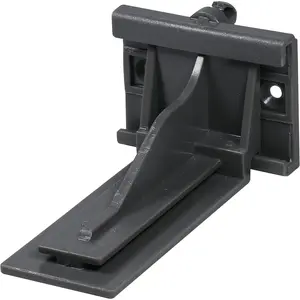 2 Pack Rear Mounting Brackets Heavy Duty Drawer Slide Socket Plastic Grey Color for  Undermount Drawer Glides with Lengths 12"(305mm), 15" (381mm), 18" (457mm), and 21" (533.5mm) - OGA03