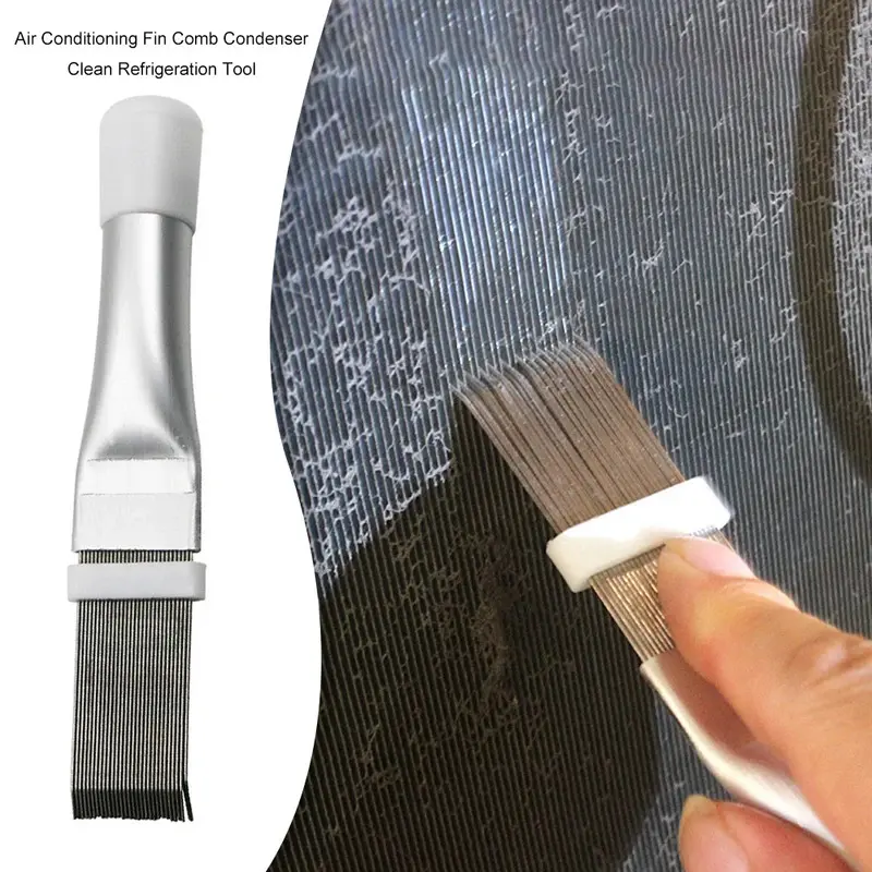 Portable Air Conditioner Fin Comb Cooling Straightening Cleaning Tool Radiator Condenser Cleaning Brush Repair Tool
