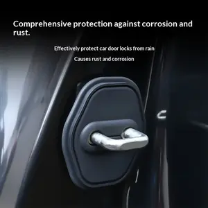 Car Door Lock Silicone Protective Caps Universal Shock Absorbing Noise Reduction Thickened Anti Collision Rust Proof Covers for Vehicle Accessories