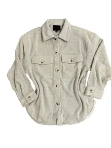 Button Down Waffle Shacket