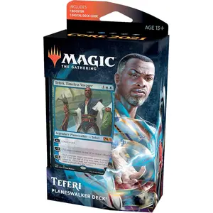 Magic: The Gathering Teferi Timeless Voyager Planeswalker Deck | Core Set 2021 (M21) | 60 Card Starter Deck