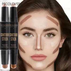 Waterproof Contour Concealer Stick Double-head Brightening Contouring Bronze Stick Moisturizing Foundation Makeup Effortless Complexion Sculpting Perfect Valentine's Day Mother's Day Gift for Women