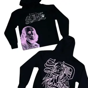 Unisex SDL Black Maria Pink Hoodie, Graphic Streetwear Hoodie, Long Sleeve Hip Hop Sweatshirt, Casual Pullover, Gift for Him & Her