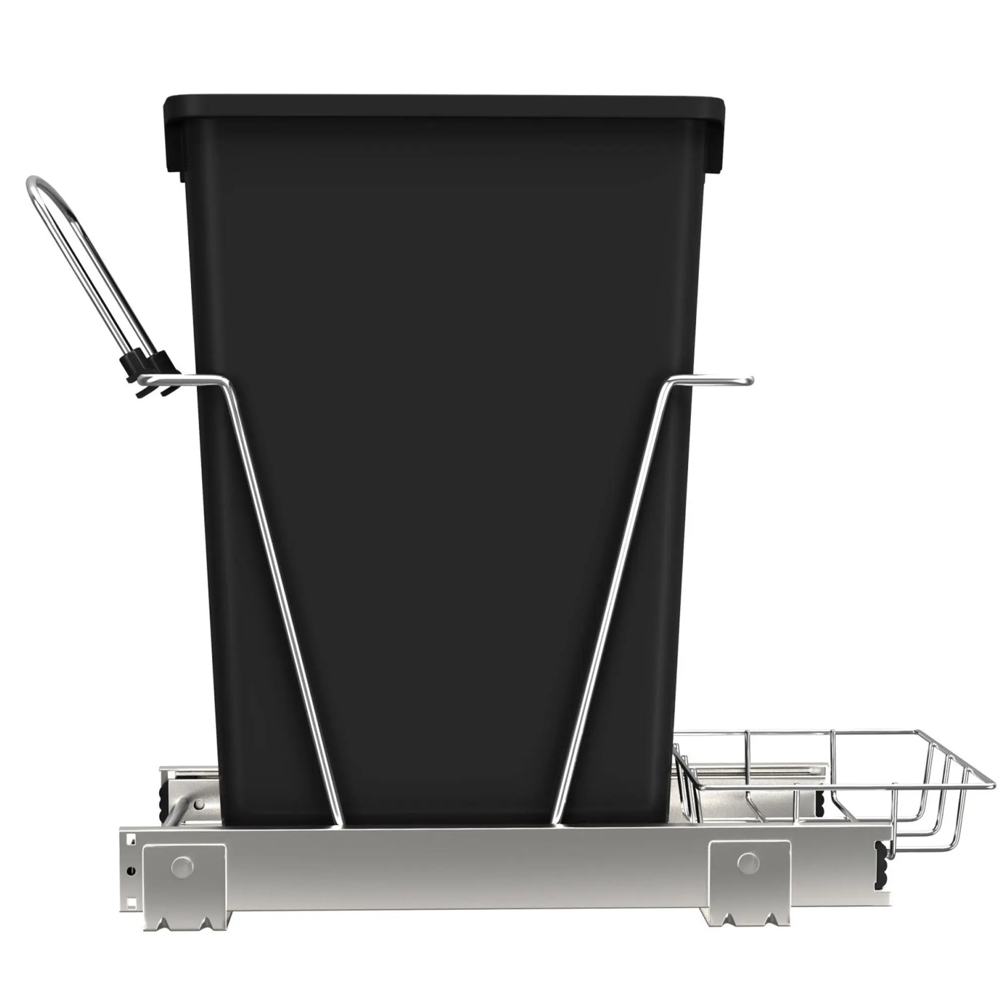 Rev-A-Shelf Pull Out Trash Can 35 Qt for Kitchen Cabinets, Black, RV-12KD-18C S Rev-A-Shelf Pull Out Trash Can 35 Qt for Kitchen Cabinets, Black, RV-12KD-18C S