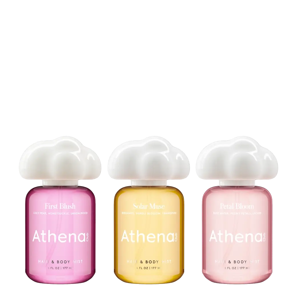 Fresh & Floral - Hair & Body Mist Trio | New Fragrance from Athena Club | Flirty, Floral, Fresh Scents | Layer Scents Seamlessly