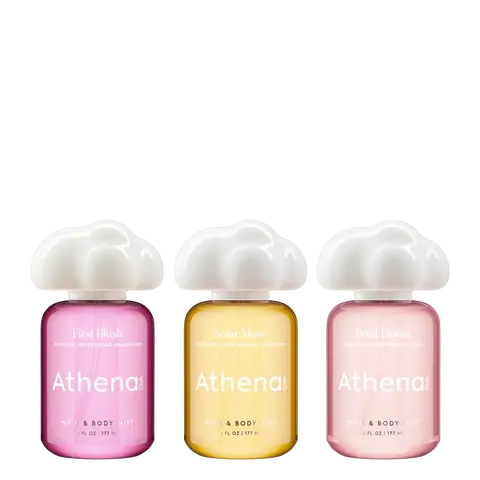 Fresh & Floral - Hair & Body Mist Trio | New Fragrance from Athena Club | Flirty, Floral, Fresh Scents | Layer Scents Seamlessly